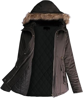 junior fur hood coat