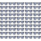 YQVIE 50/100 Pack Wholesale Adult Sunglasses for Men Women in Bulk 70s Retro Cheap Glasses