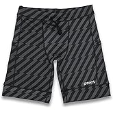 Sprints Mens Flexion 8" Compression Shorts with Pockets & Drawcord
