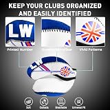 Finger Ten Golf Iron Head Covers Set Navy 10pcs with Numbers view 4