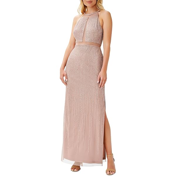 Amazon.com: Aidan by Aidan Mattox Women's Beaded Strapless Gown Dress,  Blush, 2 : Clothing, Shoes & Jewelry
