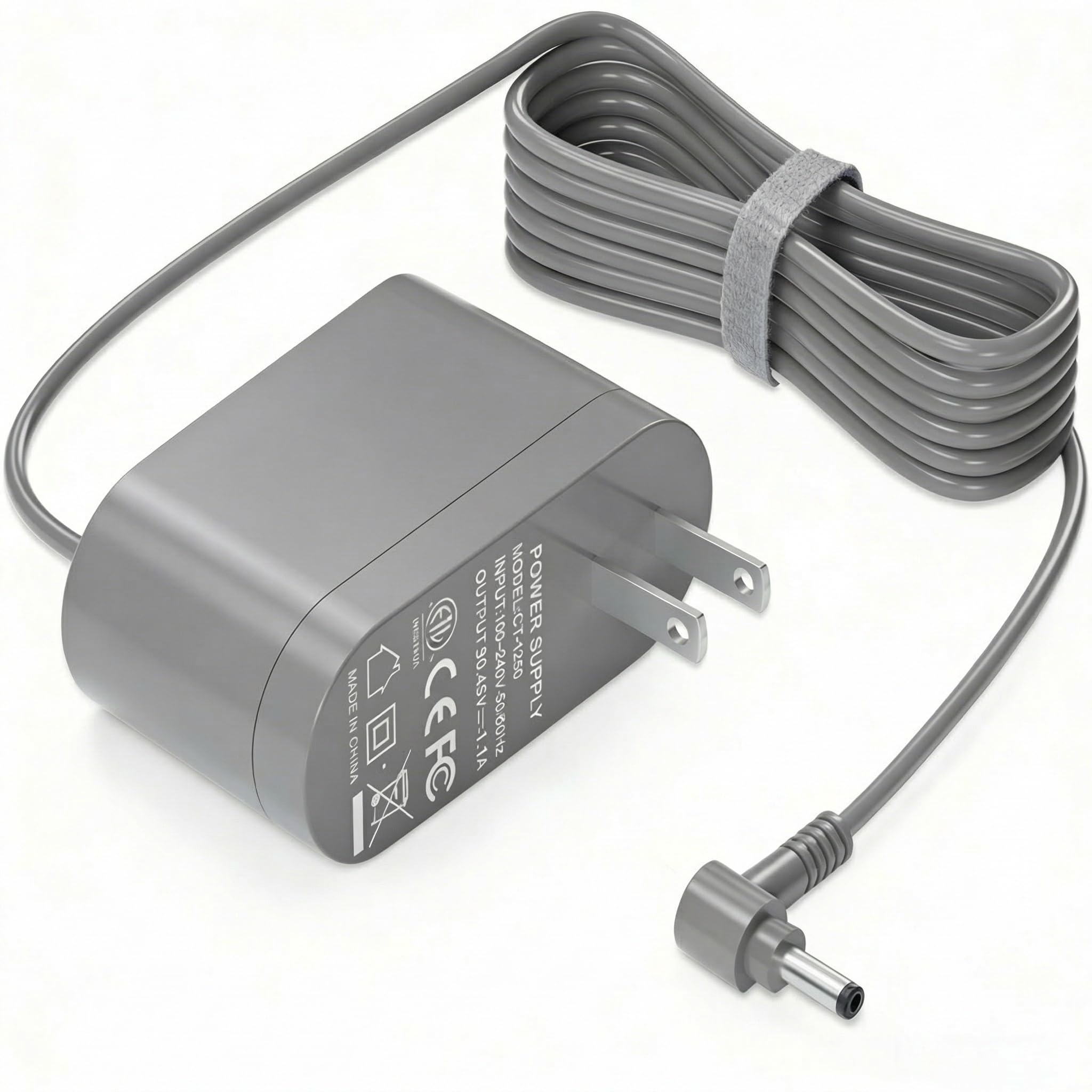 Photo 1 of SANLIUJIU 30.45V Replacement for Dyson Vacuum Charger Compatible with Dyson V10 V11 V12 V15 SV12 SV14 SV16 SV20 SV22 Solid Copper Cable, Power Adapter with 4.8 x 1.7 mm Port Not for V6 V7 V8 6FT Cord