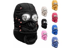 2026 New Winter Thermal Hat with Glasses Windproof Ski Mask Cap Fashion Warm Hat for Cycling, Hiking, Skiing and Outdoor