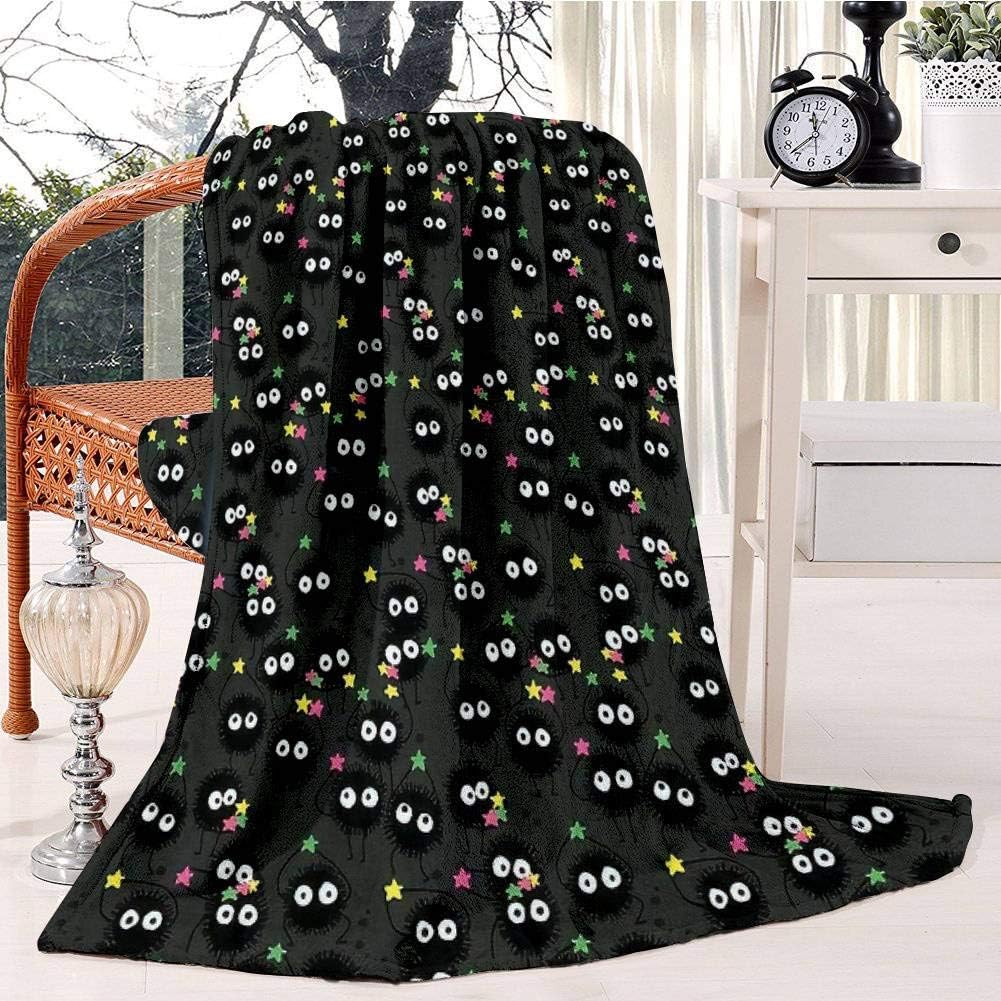 WGOUT Russians With Sugar Stars Ghibli Pattern Plush Throw Blanket Soft Receiving Blanket Bed Throws Christmas Sofa Shawl Blanket Kid Nursery Emergency Blanket For Living Room 50x60IN