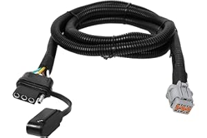 Oyviny 4 Way Flat Trailer Wiring Harness for Nissan Frontier 2005-2025/Nissan Xterra 2005-2015/Suzuki Equator 2009-2012, Factory Tow Package Required