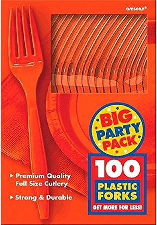 Amazon Co Jp Orange Peel Big Party Pack Forks ビッグパーティーパックフォークオレンジピール ハロウィン クリスマス おもちゃ