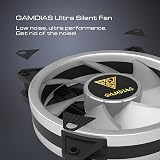 GAMDIAS AEOLUS M2 1204R ELITE 120mm ARGB PC Case Fan 4 Pack PWM Remote view 8