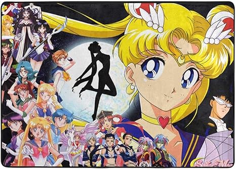Amazon Co Jp 美少女 戦士 セーラームーン 6 ベッドルーム おしゃれな ラグ カーペット 低反発滑り止め付 折り畳み 防ダニ 抗菌防臭 フロアマット マイクロファイバー 手触りが優しい 床保護 子供プレイマット四季通用 床敷3 148cm ホーム キッチン