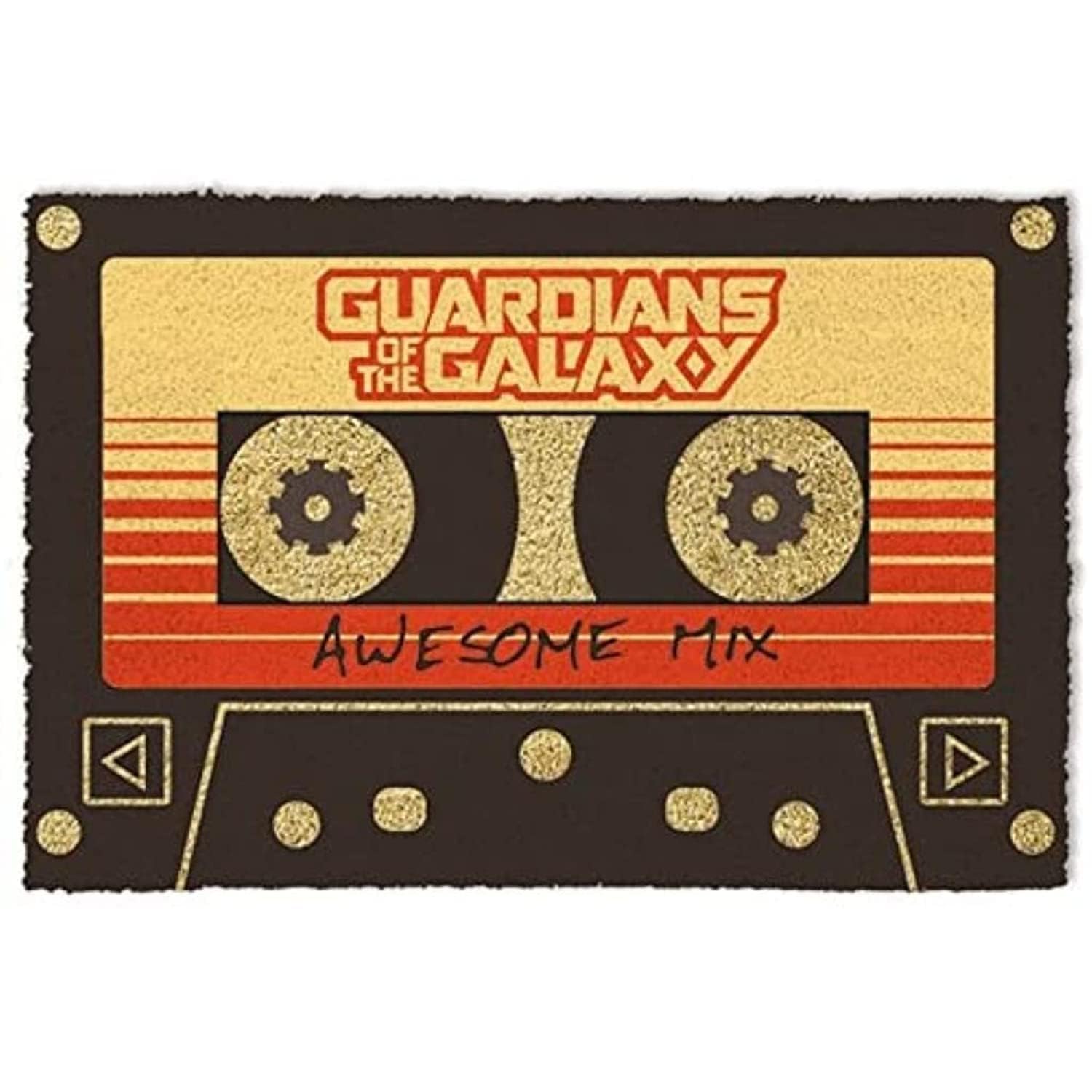 Guardians of the Galaxy Vol. 2 Awesome Mix Doormat, Coir, Multi-Colour, 60_x_40_cm