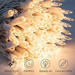 Brightown Christmas String Lights 2 Pack Clear Warm