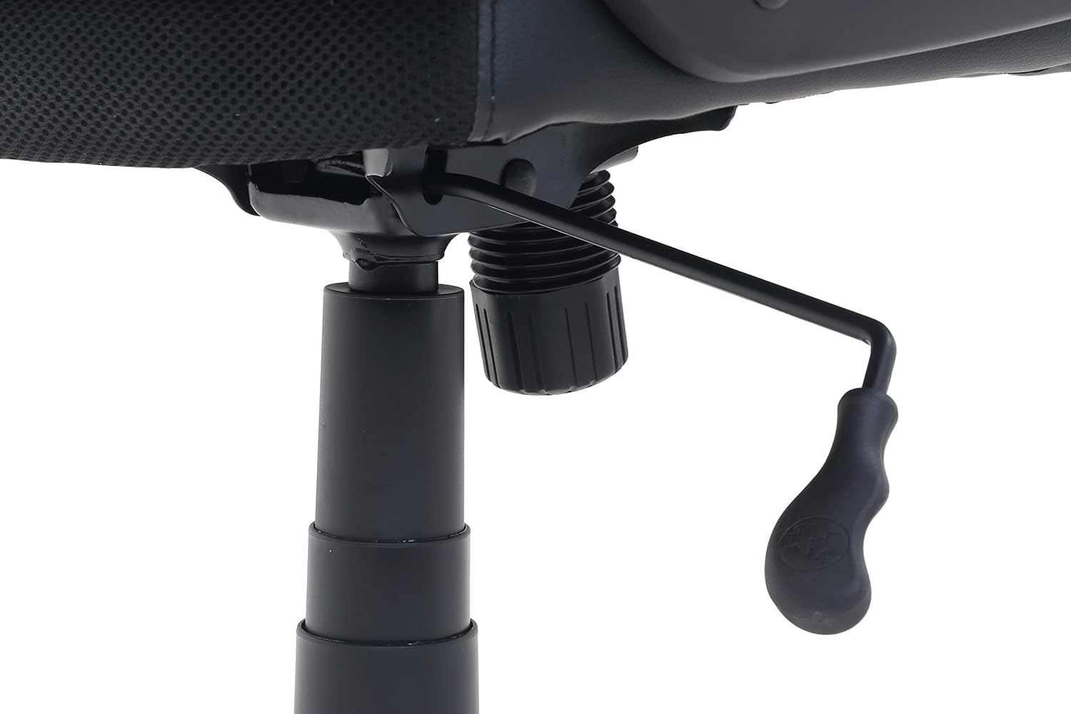 Basics Classic Puresoft PU-Padded Mid-Back Office Computer Desk Chair with Armrest - Black: Furniture & Decor