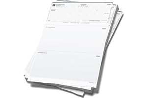 EXPRESSCHECKPRINTING Computer Checks Compatible W/QB Check On Top [500 Sheets]