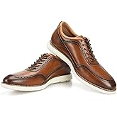 JITAI Men's Oxford Shoes,Dress Shoes Lace-up Wingtip Brogue Shoe Mens Lightweight Fashion Shoes.