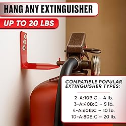 Set of 4 Fire Extinguisher Mount Bracket