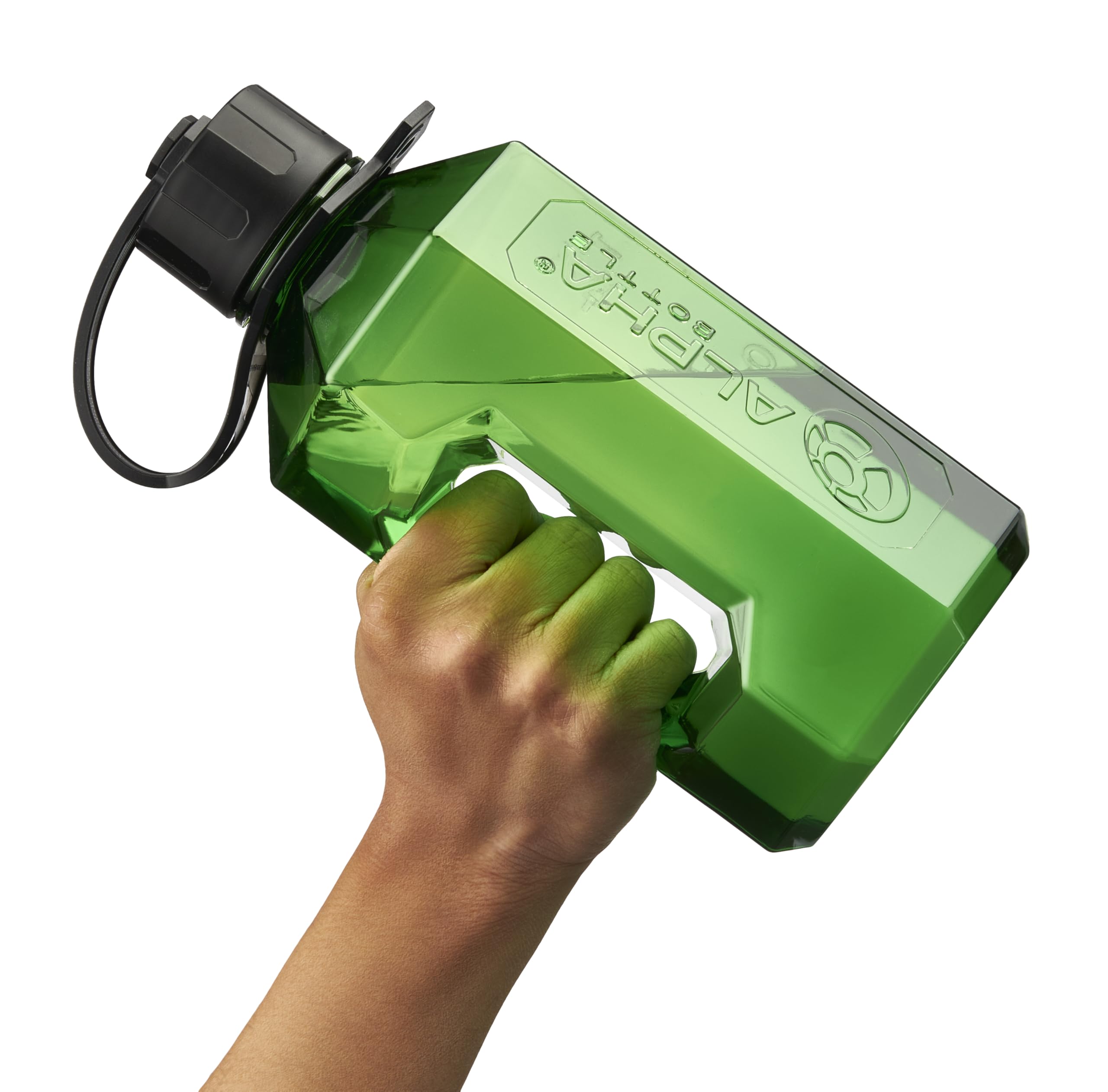 Alpha Designs | 1.6 Litre Water Bottle | Large Drinks Water Jug | Gym, Holiday, Travel | Green