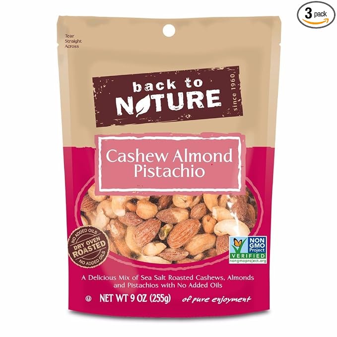 Back to Nature nut Mix - pistachio almonds and cashew (759283310206)
