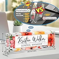 Custom Office Name Plate for Desk - Desk Name Plate