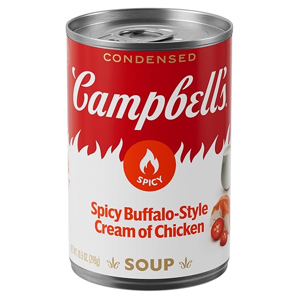 CAMPBELL’S CONDENSED SPICY BUFFALO-STYLE CREAM OF CHICKEN SOUP,...