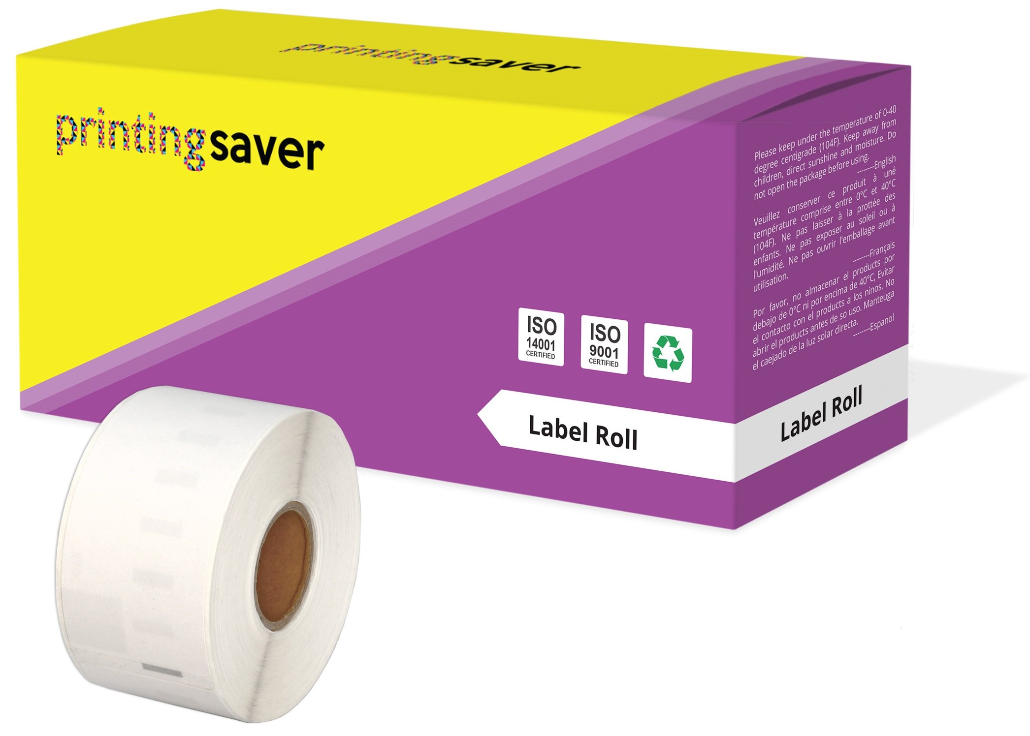 Printing Saver 99012 36 x 89 mm Compatible Address Labels Roll (260 Labels per Roll) for LabelWriter 310 320 330 4XL 400 450 Turbo/Twin Turbo/Duo & Seiko SLP Label Printers