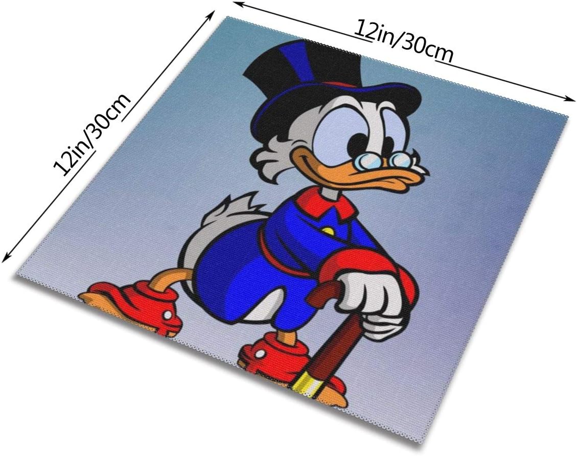 Amazon 壁紙ドナルドダック1 ランチョンマット 高級感 おしゃれ かわいい 食卓飾り 滑り止め 断熱 お手入れ簡単 コーヒーマット 家庭レストラン用 ４枚セット プレースマット30 30cm ランチョンマット オンライン通販