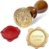Custom Wax Seal Stamp, Personalized Wax Seal Stamp Kit, Create Your Own Design, Logo &amp; Letter, Ideal for Wedding Invitations, Parties, Envelopes, Gift Wrapping, Unique Gift Idea