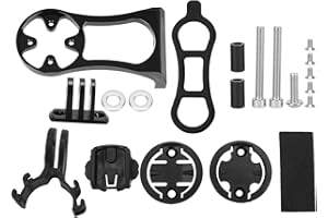 Aluminum Alloy Bike Computer Bracket Mount Cycling Accessory for Bryton Cateye (Black)