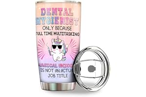 MEDROC Dental Hygienist Gifts Tumbler - Stainless Steel 20oz, Funny Dental Hygiene Gifts For Women Men, National Dental Hygienists Week Gifts For Coworker Drinking Coffee Cups (DH04)
