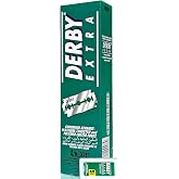100 "Derby Extra Professional" Double Edge Razor Blades for straight razor