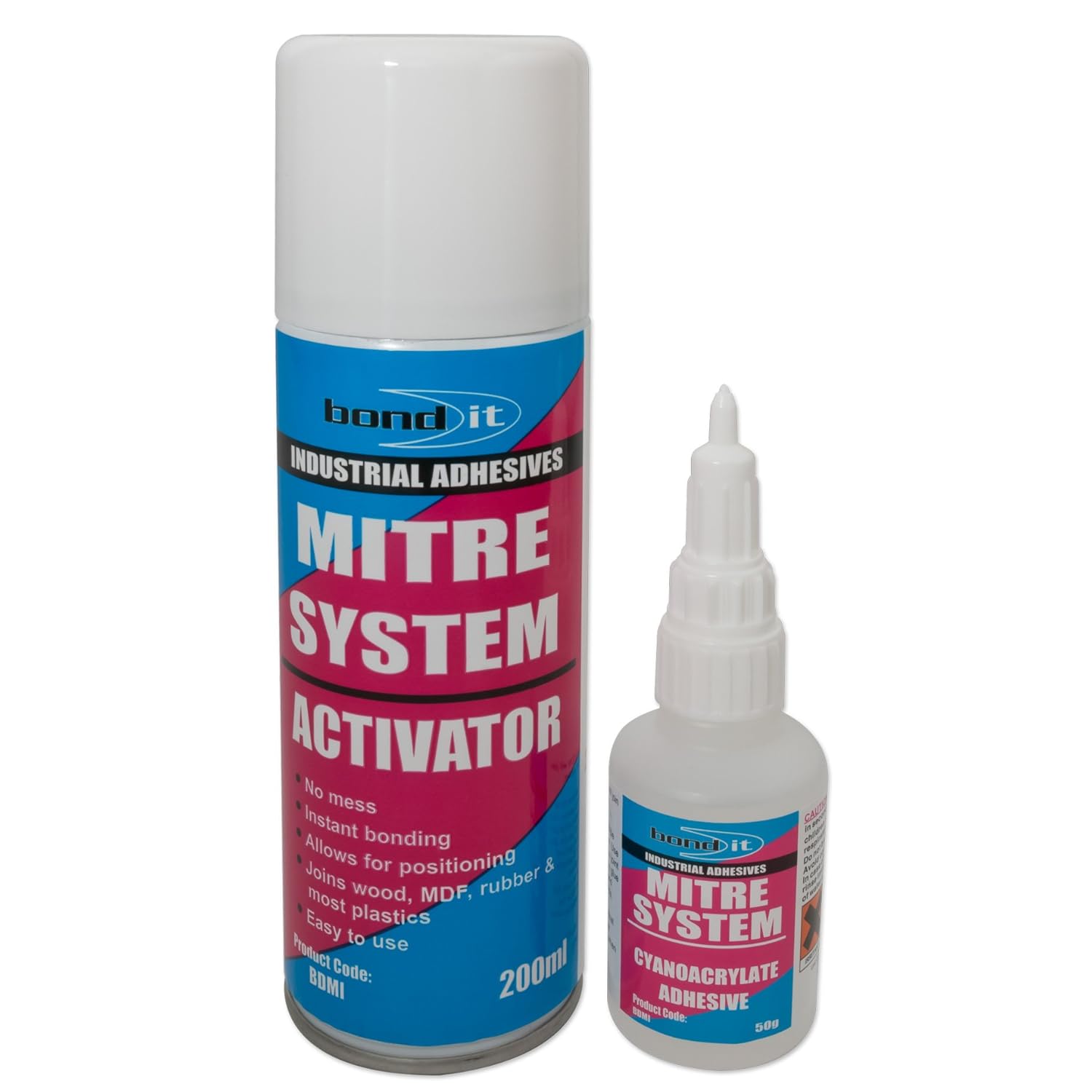 BondIt Professional Mitre Kit with High Viscosity Super Glue (20ml