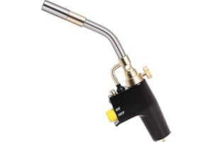 TS8000 Propane Torch Head by Wadoy, High Intensity Trigger-Start Soldering Torch Compatible with MAPP/Propane for Soldering, Brazing, Welding, Searing Steak, Map Gas Propane Torch Head