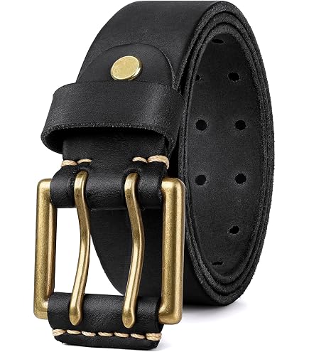 YOPADO Studded Belt Punk Rock Cone Spikes Rivets Handmade Cow