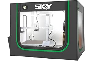 SKOUPHY 3D Printer Enclosure for Bambu Lab A1,A1 Mini with LED Light,Thermo-Hygrometer, Fireproof Dustproof Tent Constant Temperature Protective Cover,850 * 580 * 580mm