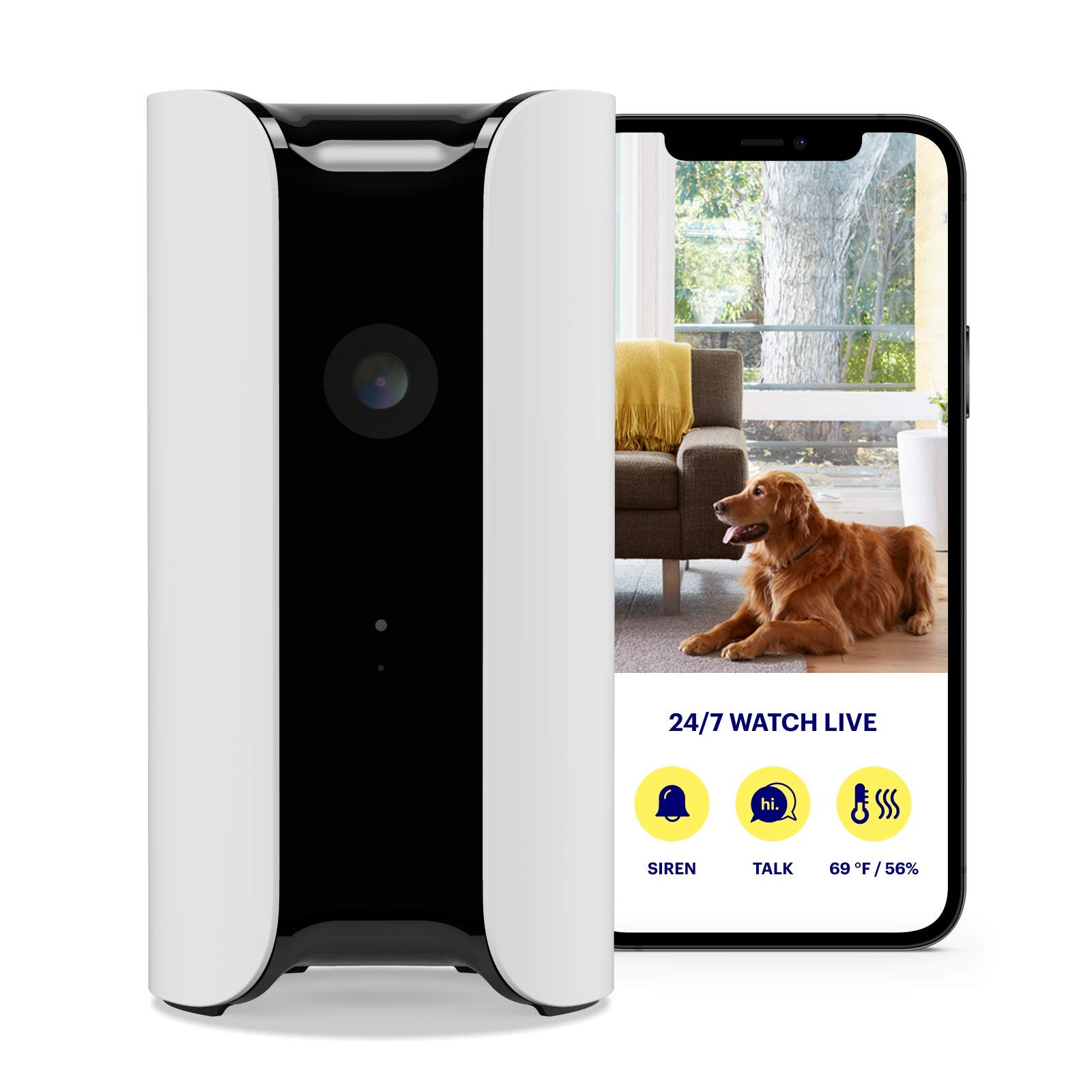Canary Pro Indoor Home Security Camera 1080p HD WiFi IP | 24/7 Watch Live Video, Siren, Climate Monitor, Motion Alerts, Two-Way Talk, Night Vision, 10x Zoom, Private Mode, Works with Alexa and more — image 1