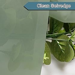 Lecloud Sage Green Sheer Curtains 45 Inch Long 2