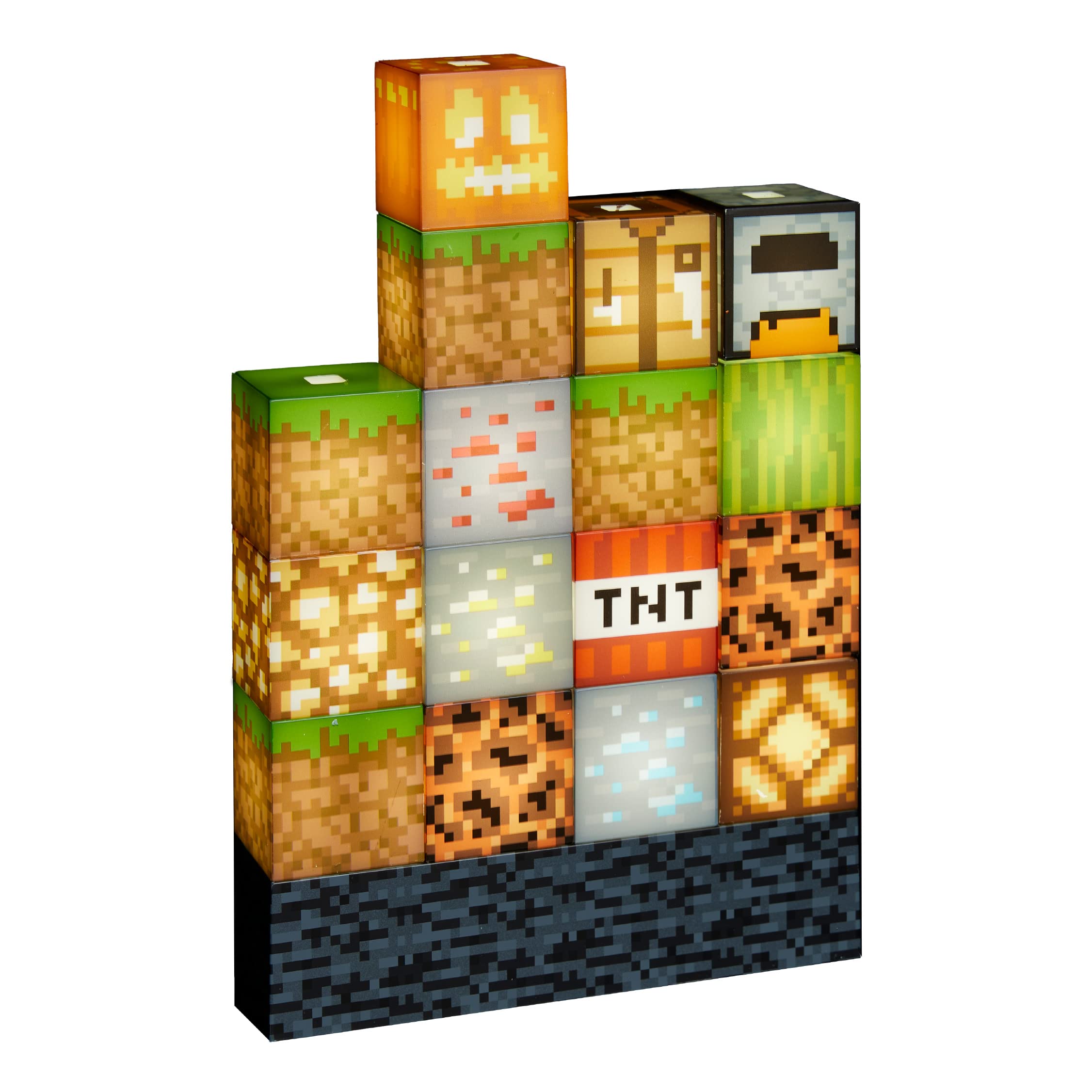 Minecraft Block Building Light - Officially Licensed Merchandise, Building Blocks Night Light, Gifts for Boys, Gaming Bedroom Accessories and Décor | Paladone
