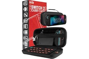 Orzly Case Compatible with Nintendo Switch 2 Protective Carry Case (2025 Model) with Screen Padding, Game Card microSD Pockets for Console and Accessories Screen Size 7.9" - Gift Boxed