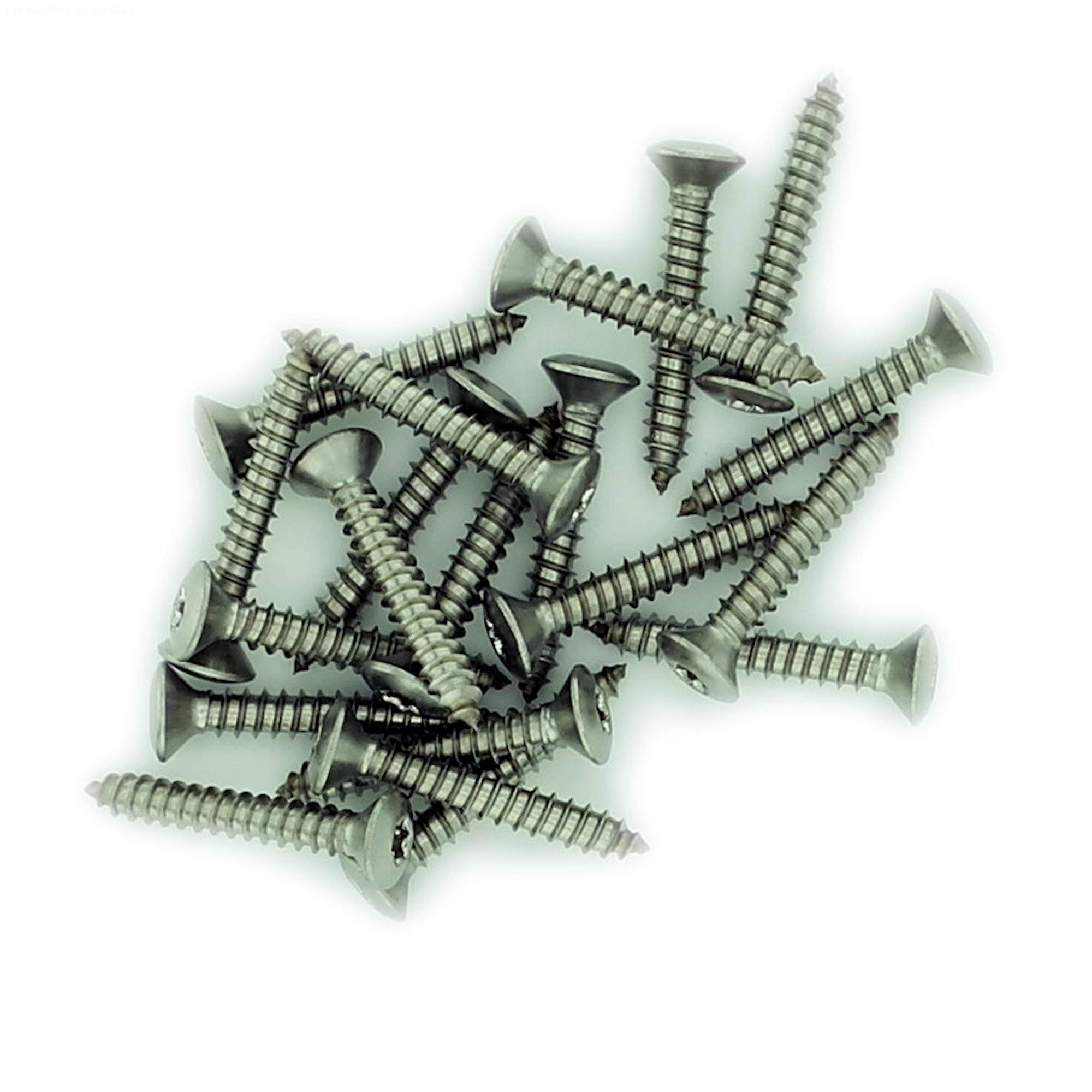 No.7 x 1.775 (3.9mm x 45mm) TX Raised Countersunk Self-Tapping Screw - Stainless Steel (A2) (Pack of 20)