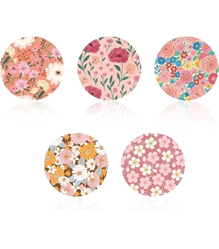 25 Pieces Adhesive Patches For Libre 2 And 3, 5 Styles Round...