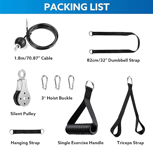 Câble En Acier Pour Salle De Sport - 2,5 M - Charge Max 100 Kg - Pour Machines, Poulies, Exercices De Traction