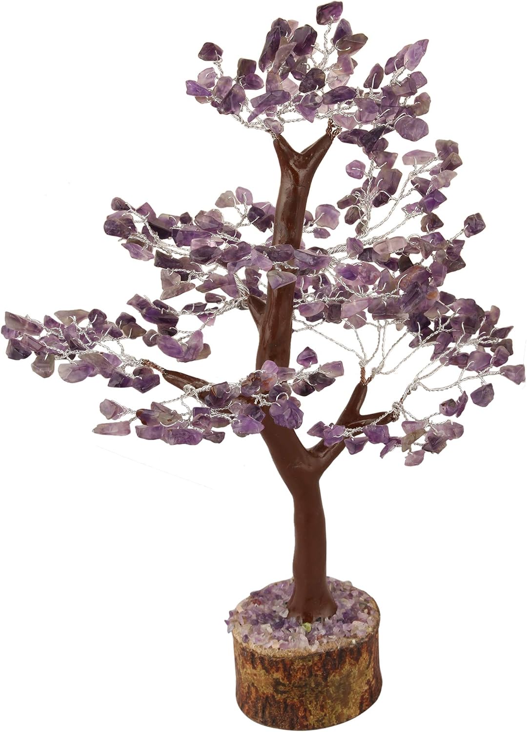 Crocon Amethyst Crystal Tree of Life Purple Gemstone Chakra Healing Crystals Tree for Home Decor Spiritual Room Decor Present Birthday Gift for Women and gifts for Mum House warming Present Good Luck