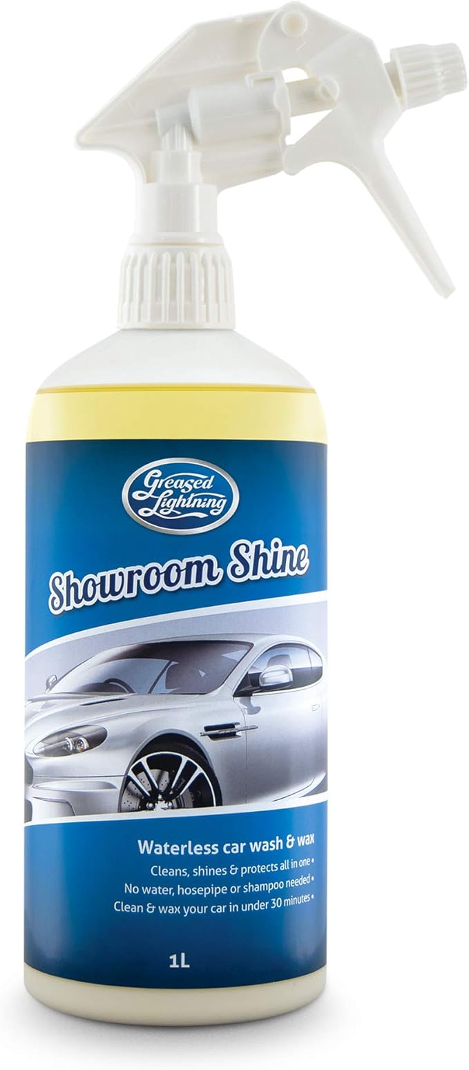 Greased Lightning Showroom Shine 1ltr Waterless Car Wash Wax Polish Amazon Co Uk Car Motorbike