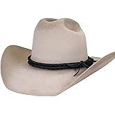 Black Braided Leather Hat Band for Cowboy Hat – Adjustable Western Hat Accessory for Men and Women