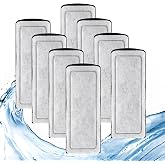 Pryitier 8 Pack Filter Cartridge for Marina Slim Filter S10/S15/S20, Replacement Fish Tank Cartridges with Ceramic for All Three Marina Slim Models