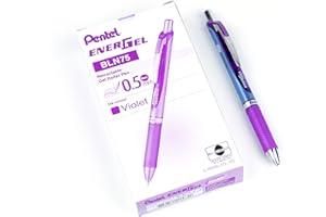 Pentel EnerGel Retractable Liquid Gel Rollerball Pen, Everyday Writing, Office Supplies, School Supplies, 0.5mm Fine Needle P