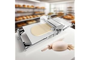 Commercial Electric Dough Sheeter Machine, Folding Dough Rolling Machine, Croissant Dough Laminator, Stainless Steel Build, 0