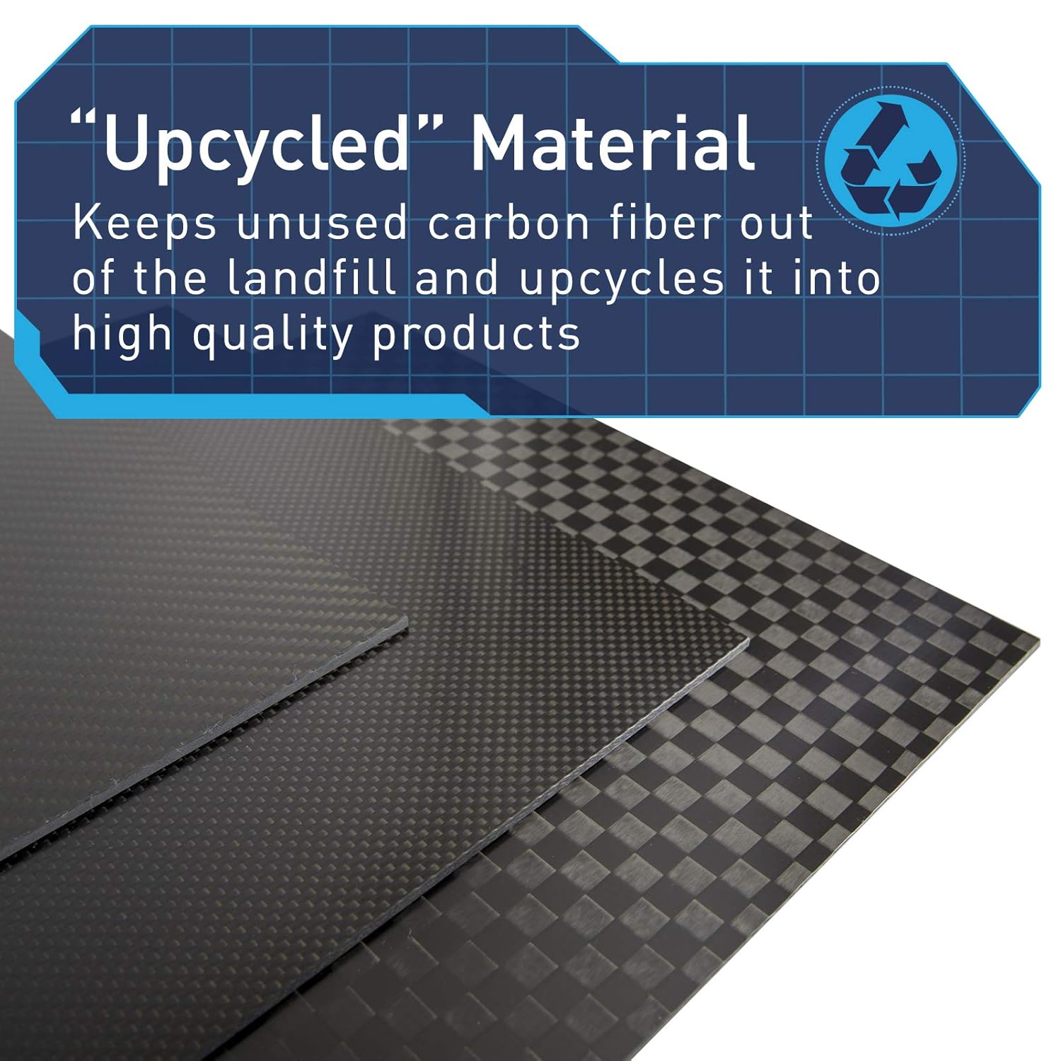 Elevated Materials Carbon Fiber Sheet 12 x 12 x 1/4 Perfect for Custom