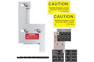 FLNGR Generator Interlock Kit Compatible with GE General Electeric Vertical Main150 or 200 Amp Panels. 2 1/4" Spacing Between Main and Branch Breakers，Electrical Interlock Kit