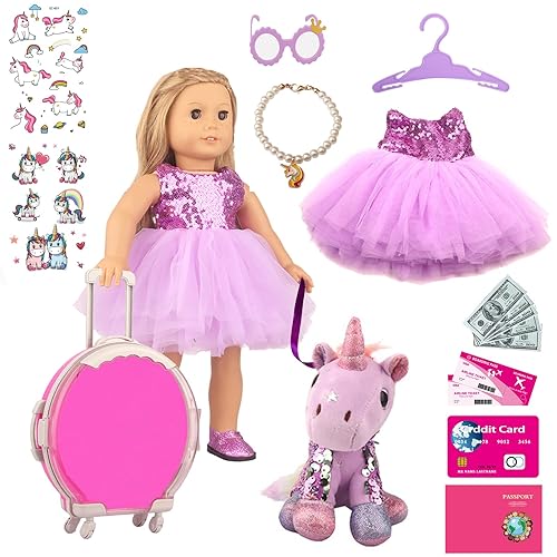 LNYSSQ 15 Pcs 18 inch Girl Doll Clothes and Accessories Big