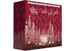 BAYTRADE Christmas Coffee Advent Calendar 2025|24 Days Flavored GROUND Coffee For Cafetiere | Gourmet Coffee Gift Set | Adult Advent Calendar 2025 For Men Women Couples Ladies Lovers Vegan Xmas Dairy Free (1)
