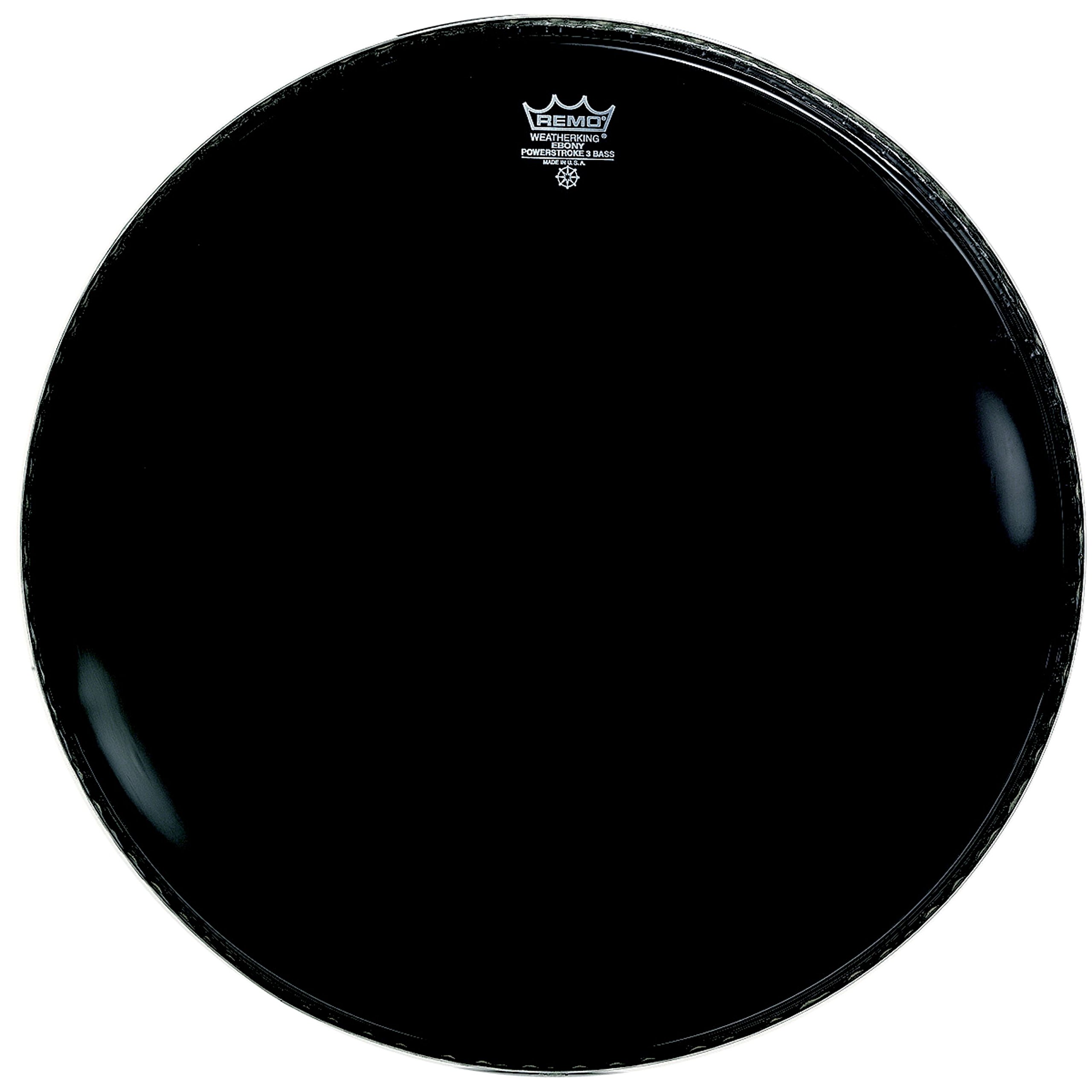 Remo Powerstroke 3 Ebony Resonant with 5in Dynamo Ring 20" P3-1020-ES